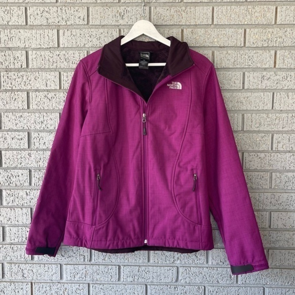 The North Face Women’s Purple Zip Up Jacket Fleece Lined Size Large